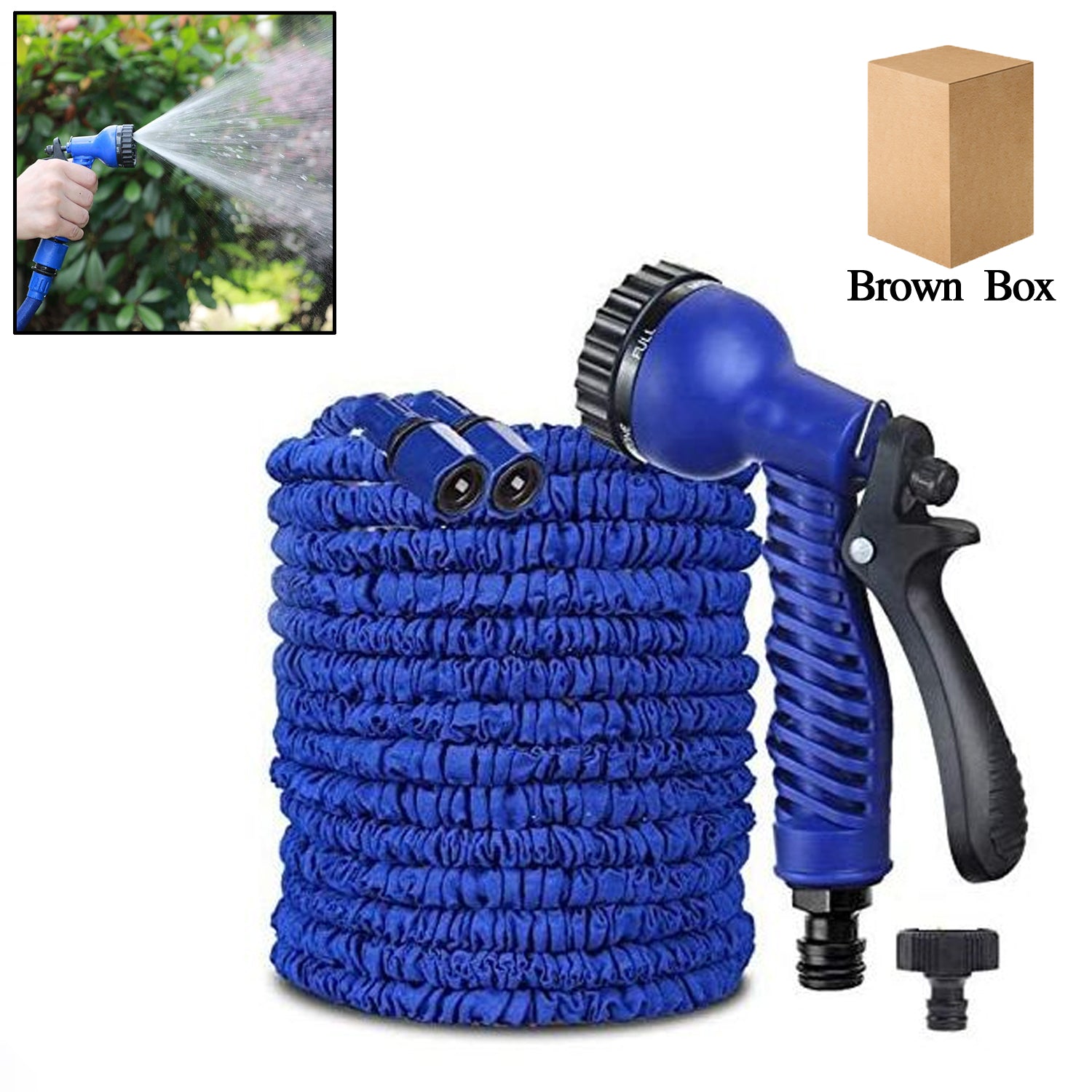 Expandable Magic Garden Hose with Spray Gun Expandable Magic Garden Hose with Spray Gun